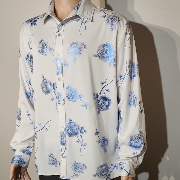 Floral Button-Up Shirt - Picture 5 of 6